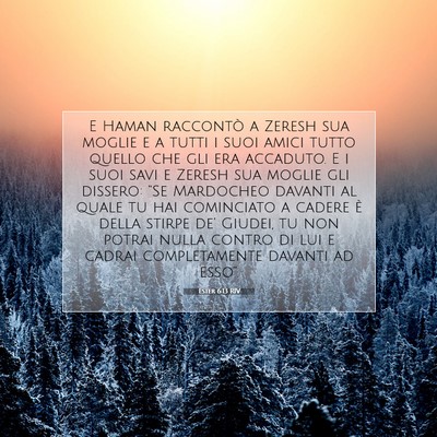 Ester 6:13 Versetto della Bibbia Spiegato
