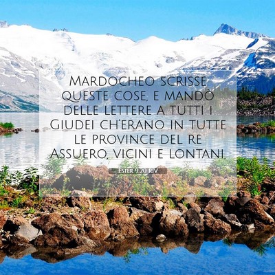 Ester 9:20 RIV Immagine del Versetto della Bibbia