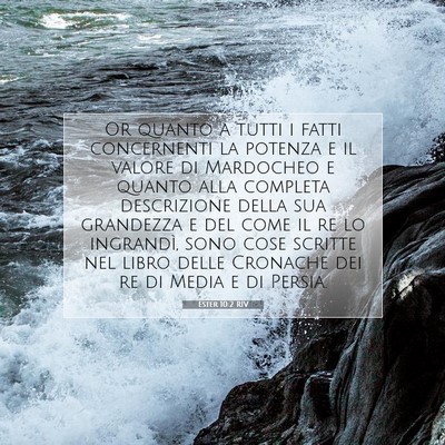 Ester 10:2 RIV Immagine del Versetto della Bibbia