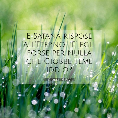 Giobbe 1:9 Versetto della Bibbia Spiegato