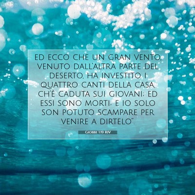 Giobbe 1:19 Versetto della Bibbia Spiegato
