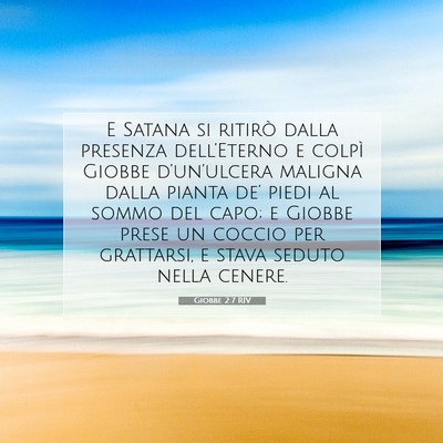 Giobbe 2:7 RIV Immagine del Versetto della Bibbia