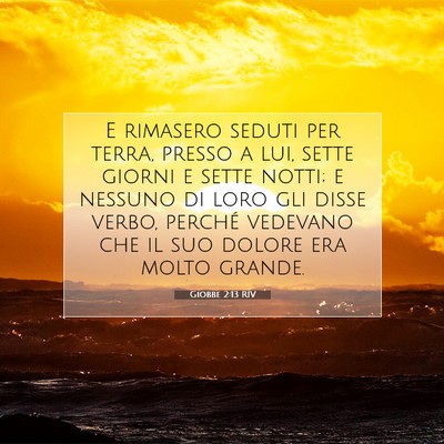 Giobbe 2:13 RIV Immagine del Versetto della Bibbia