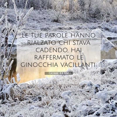 Giobbe 4:4 Versetto della Bibbia Spiegato