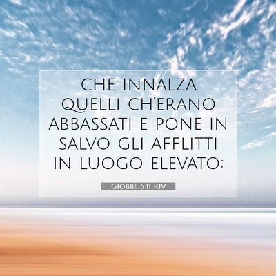 Giobbe 5:11 Versetto della Bibbia Spiegato
