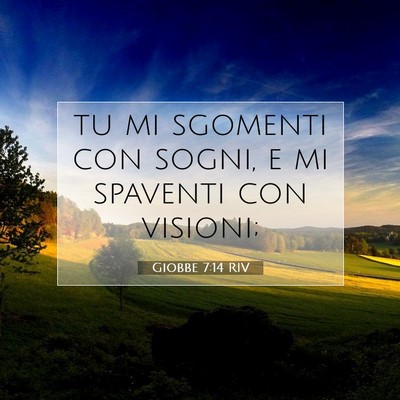 Giobbe 7:14 Versetto della Bibbia Spiegato