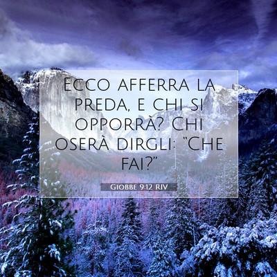 Giobbe 9:12 Versetto della Bibbia Spiegato