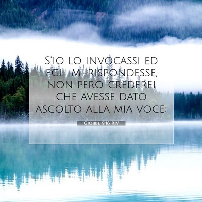 Giobbe 9:16 RIV Immagine del Versetto della Bibbia