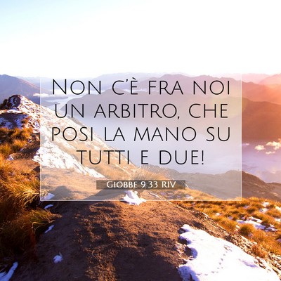 Giobbe 9:33 Versetto della Bibbia Spiegato