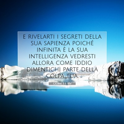 Giobbe 11:6 RIV Immagine del Versetto della Bibbia