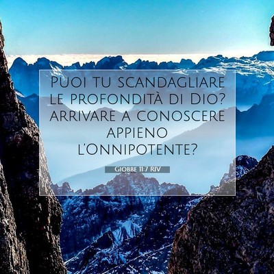 Giobbe 11:7 RIV Immagine del Versetto della Bibbia