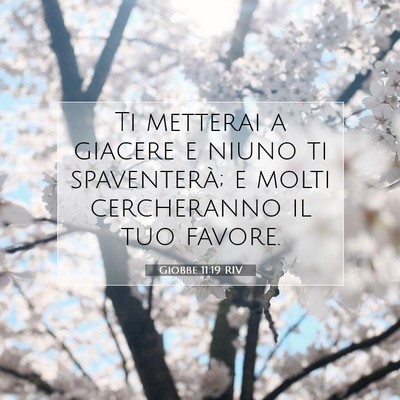 Giobbe 11:19 Versetto della Bibbia Spiegato