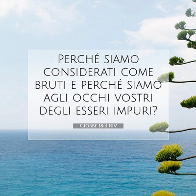 Giobbe 18:3 Versetto della Bibbia Spiegato