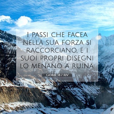 Giobbe 18:7 Versetto della Bibbia Spiegato