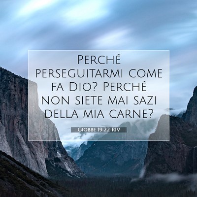 Giobbe 19:22 Versetto della Bibbia Spiegato