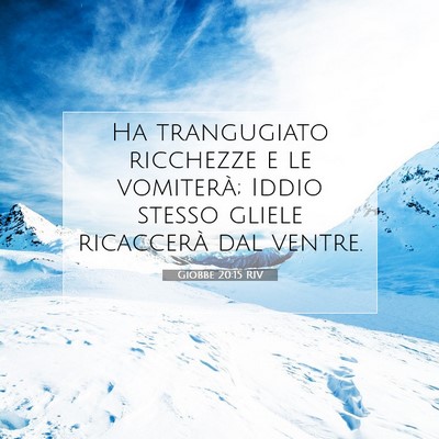 Giobbe 20:15 RIV Immagine del Versetto della Bibbia