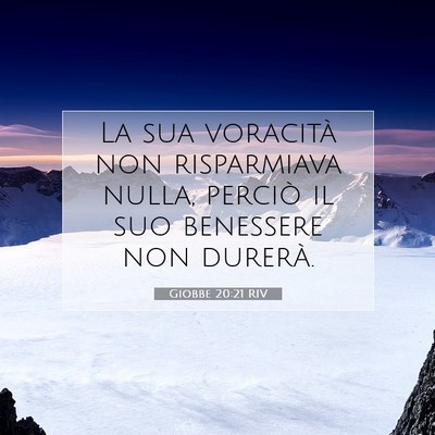 Giobbe 20:21 Versetto della Bibbia Spiegato