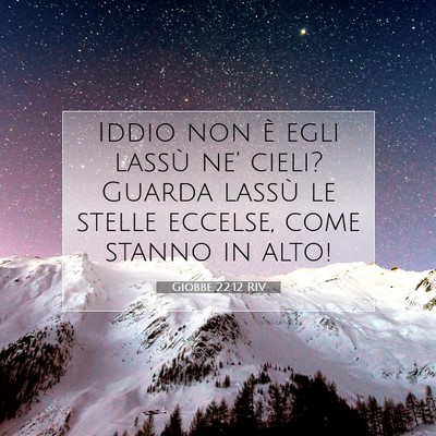 Giobbe 22:12 Versetto della Bibbia Spiegato