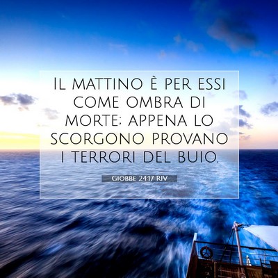 Giobbe 24:17 Versetto della Bibbia Spiegato