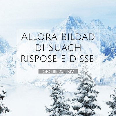 Giobbe 25:1 Versetto della Bibbia Spiegato