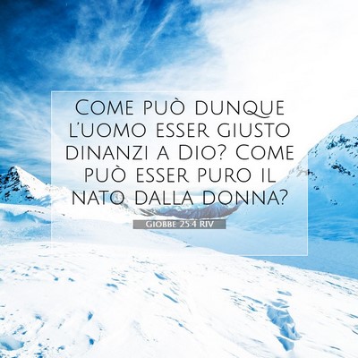 Giobbe 25:4 RIV Immagine del Versetto della Bibbia