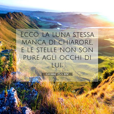 Giobbe 25:5 RIV Immagine del Versetto della Bibbia