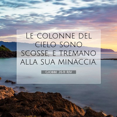 Giobbe 26:11 Versetto della Bibbia Spiegato