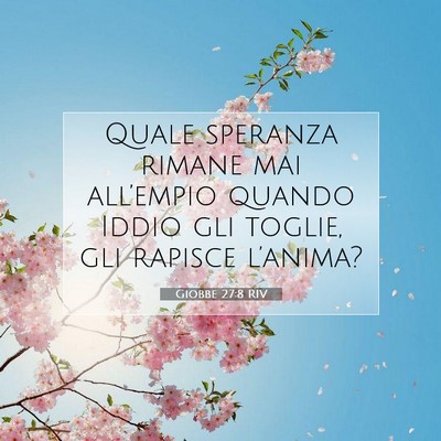Giobbe 27:8 RIV Immagine del Versetto della Bibbia