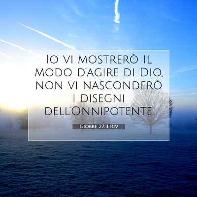 Giobbe 27:11 Versetto della Bibbia Spiegato