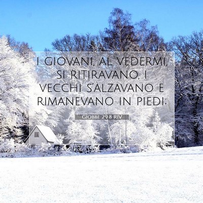 Giobbe 29:8 Versetto della Bibbia Spiegato