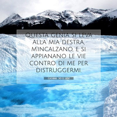 Giobbe 30:12 Versetto della Bibbia Spiegato