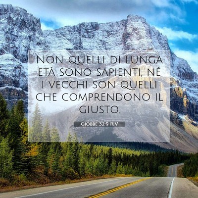 Giobbe 32:9 Versetto della Bibbia Spiegato