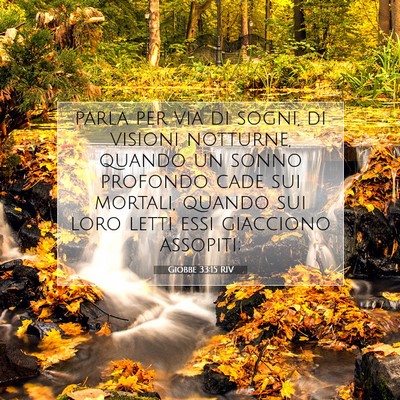 Giobbe 33:15 RIV Immagine del Versetto della Bibbia