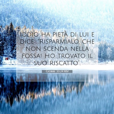 Giobbe 33:24 RIV Immagine del Versetto della Bibbia