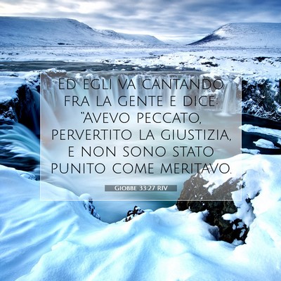 Giobbe 33:27 RIV Immagine del Versetto della Bibbia