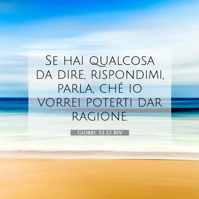 Giobbe 33:32 Versetto della Bibbia Spiegato
