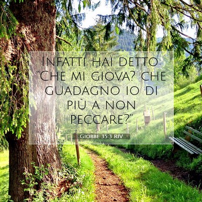 Giobbe 35:3 Versetto della Bibbia Spiegato