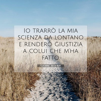 Giobbe 36:3 Versetto della Bibbia Spiegato