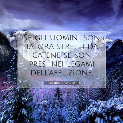 Giobbe 36:8 Versetto della Bibbia Spiegato