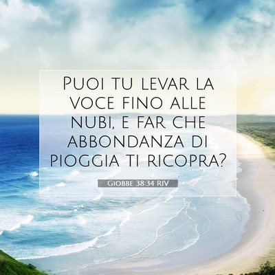 Giobbe 38:34 Versetto della Bibbia Spiegato