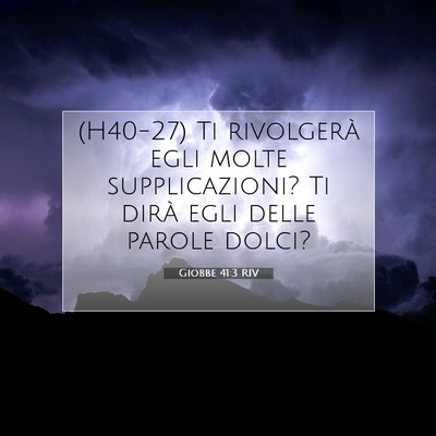 Giobbe 41:3 Versetto della Bibbia Spiegato