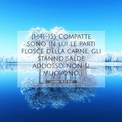 Giobbe 41:23 Versetto della Bibbia Spiegato