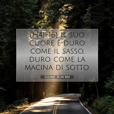 Giobbe 41:24 Versetto della Bibbia Spiegato