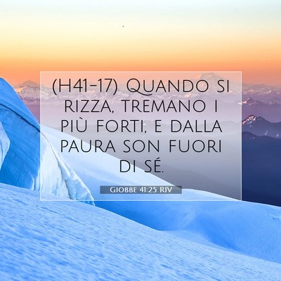 Giobbe 41:25 Versetto della Bibbia Spiegato