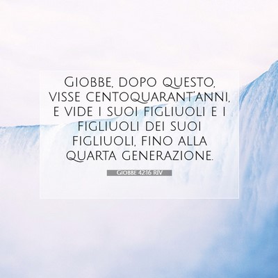 Giobbe 42:16 RIV Immagine del Versetto della Bibbia