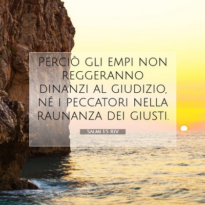 Salmi 1:5 Versetto della Bibbia Spiegato