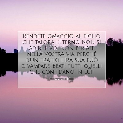 Salmi 2:12 RIV Immagine del Versetto della Bibbia