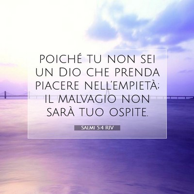 Salmi 5:4 RIV Immagine del Versetto della Bibbia