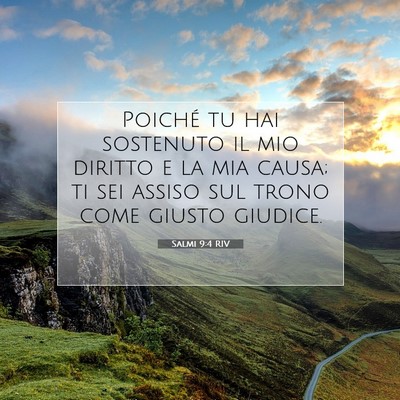 Salmi 9:4 Versetto della Bibbia Spiegato