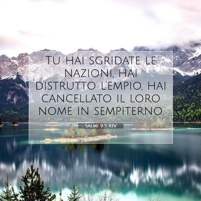 Salmi 9:5 Versetto della Bibbia Spiegato